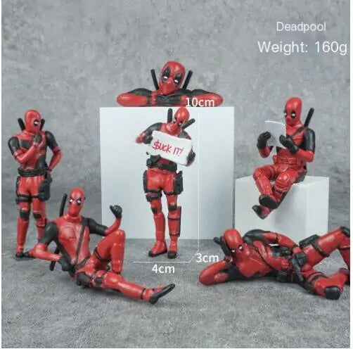 6 Types Deadpool 8cm Action Figures