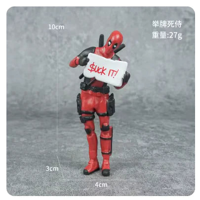 6 Types Deadpool 8cm Action Figures