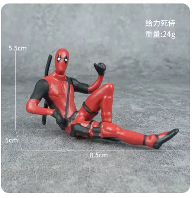 6 Types Deadpool 8cm Action Figures